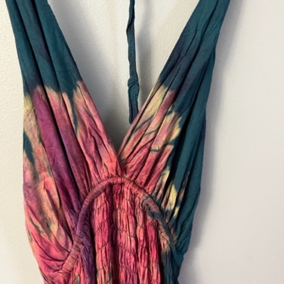 Beautiful multi-colored maxi dress (XS) - Excellent condition - Picture 3 of 4